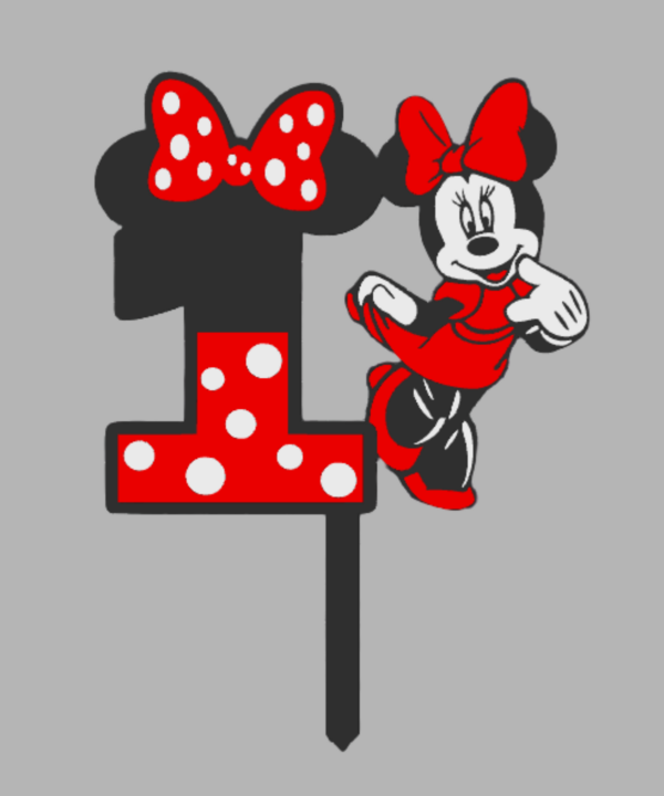 Minnie Mouse + broj topper