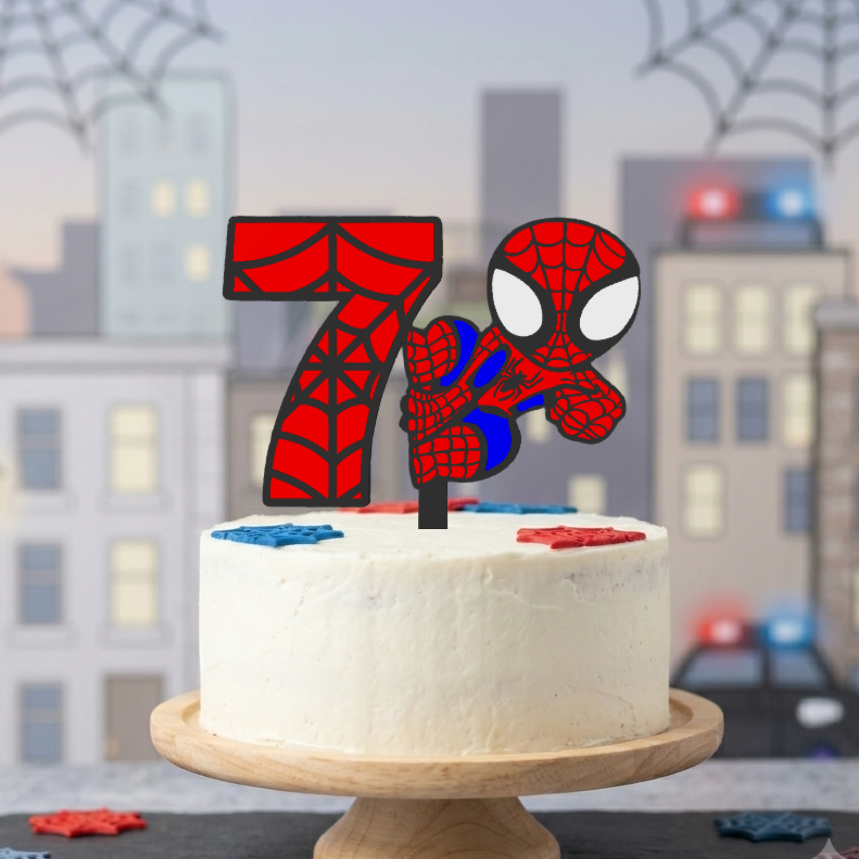 Spiderman + broj topper
