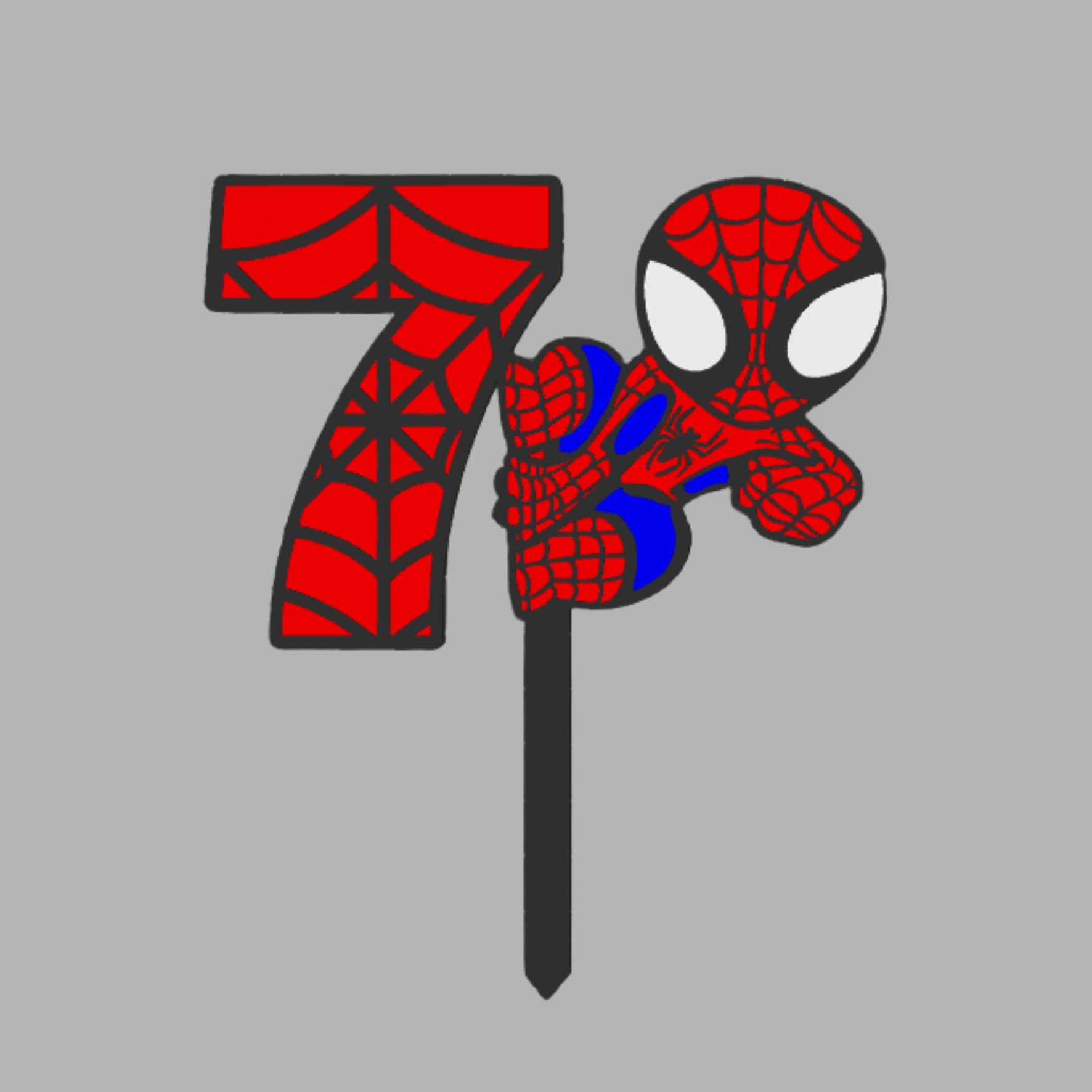 Spiderman + broj topper